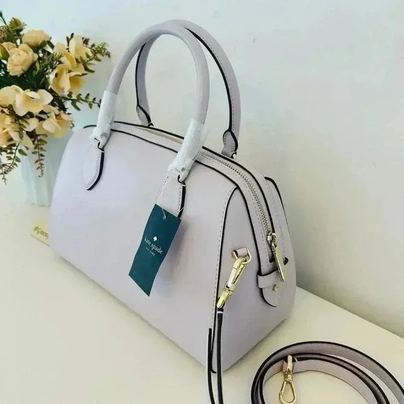 Kate Spade  Madison Large Duffle satchel  Crossbody Bag Pastel Lavender - Picture 5 of 10
